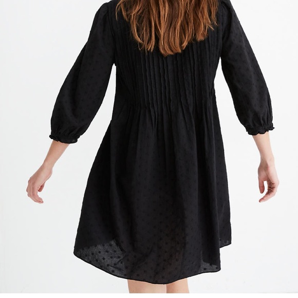 Madewell Embroidered Pintuck Mini Dress - Picture 8 of 8